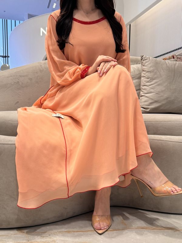 2 Pc Chiffon Handmade Embroidery